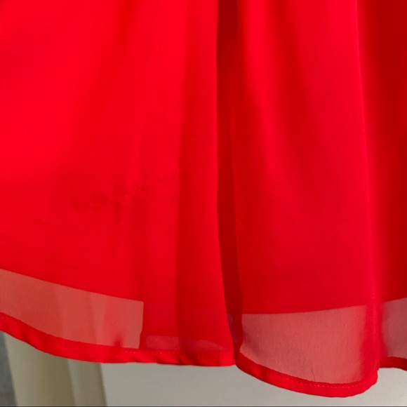 Beaded Red Mini Dress - Picture 12 of 12